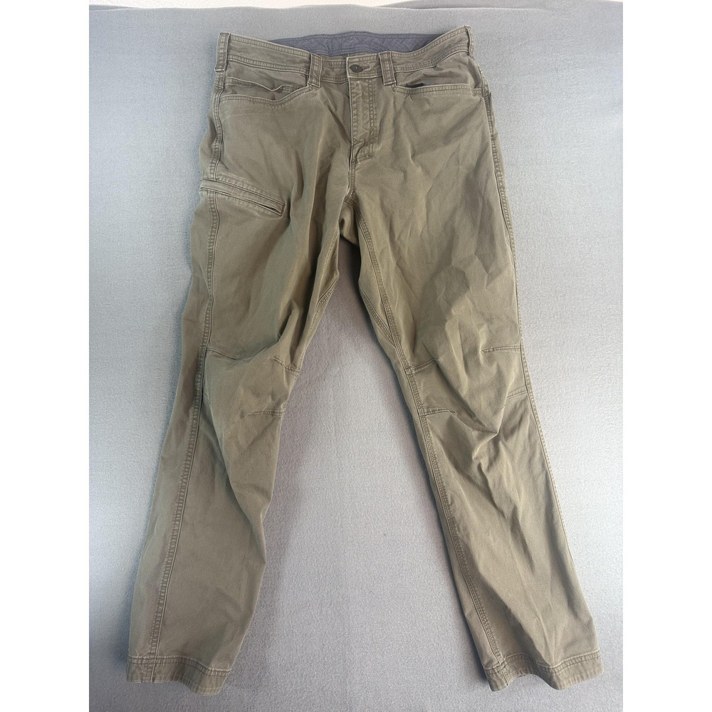 Duluth Trading Co Pants Mens 36x34 Beige Regular Fit Canvas Workwear Casual